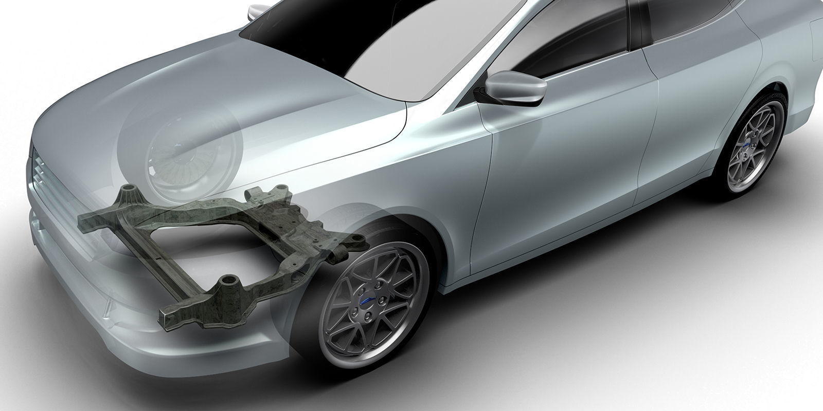 Ford and Magna carbon subframe
