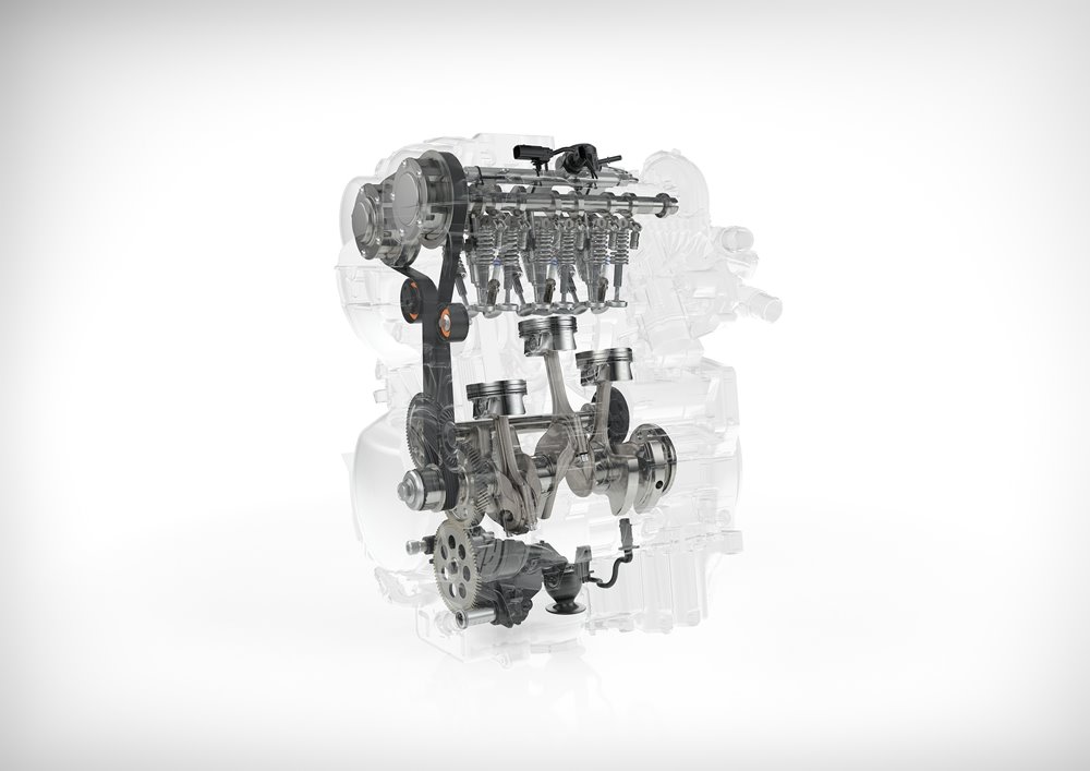 Volvo Drive-E 3-cylinder Petrol engine 