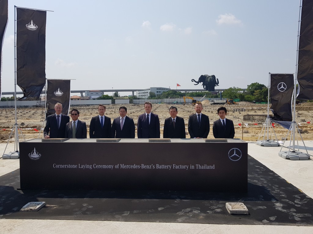 mercedes benz start to build battery factory in thailand