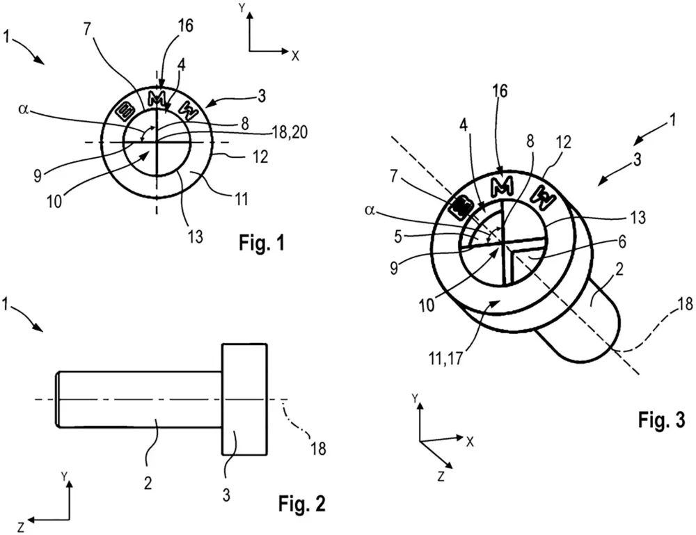 BMW Special Brand Logo Screw Patent