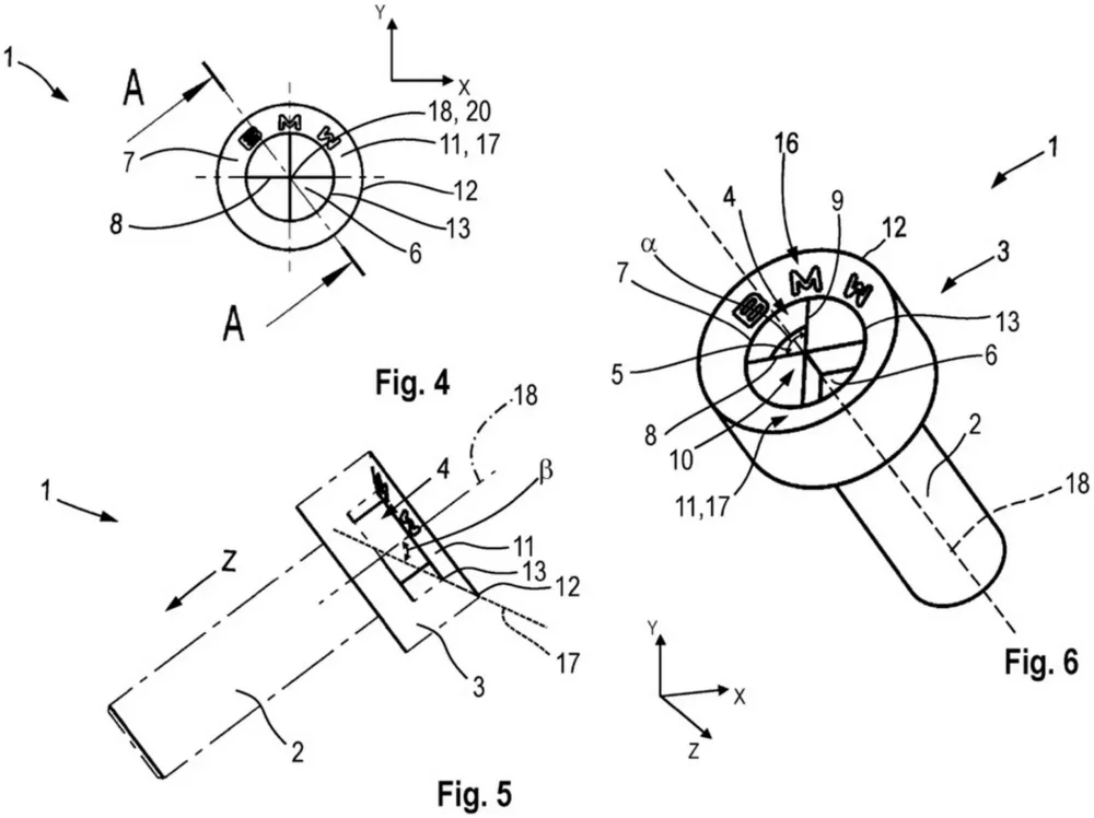 BMW Special Brand Logo Screw Patent